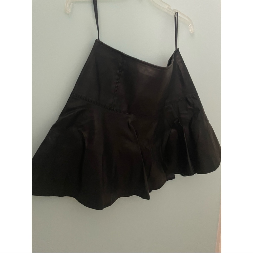 Free People Faux Leather Mini Skirt - Picture 4 of 5